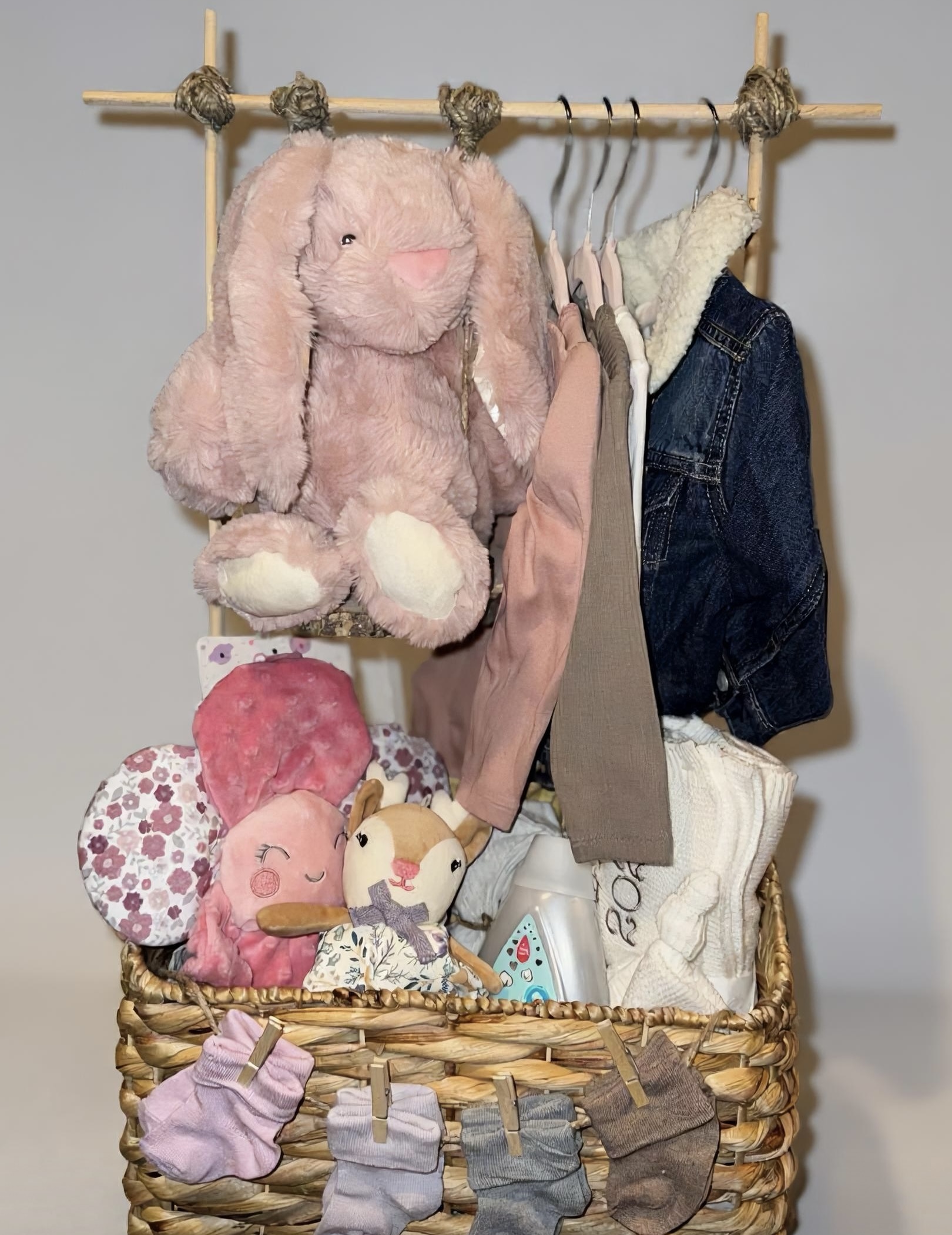 Plush & Outfit Basket